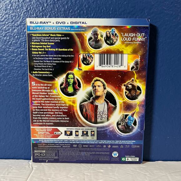 Guardians of the Galaxy: Volume 2 (Blu-ray + DVD + 2017) - Picture 2 of 10